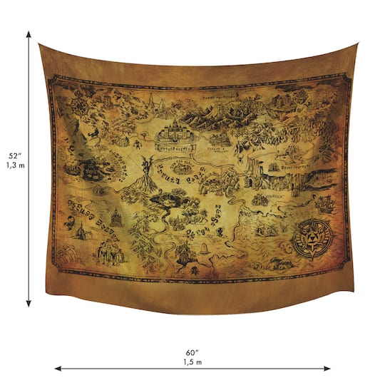 RoomMates Legends Of Zelda Map Tapestry